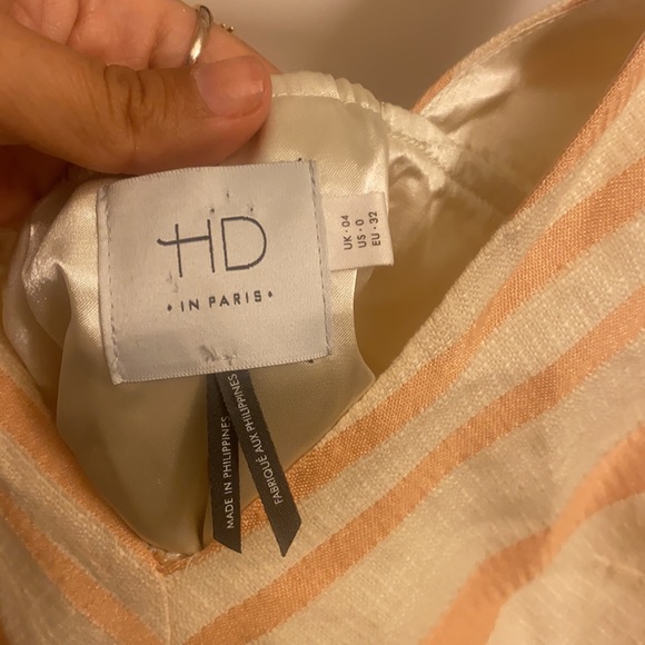 Anthropologie HD in Paris Cream Pink Top - Picture 9 of 11